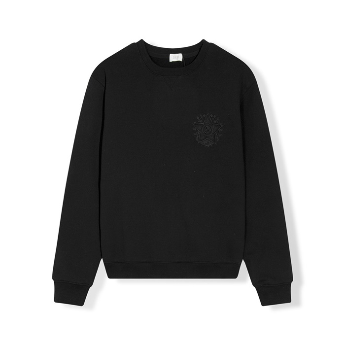 ディオールメンズクラシックブラックスウェットシャツi33