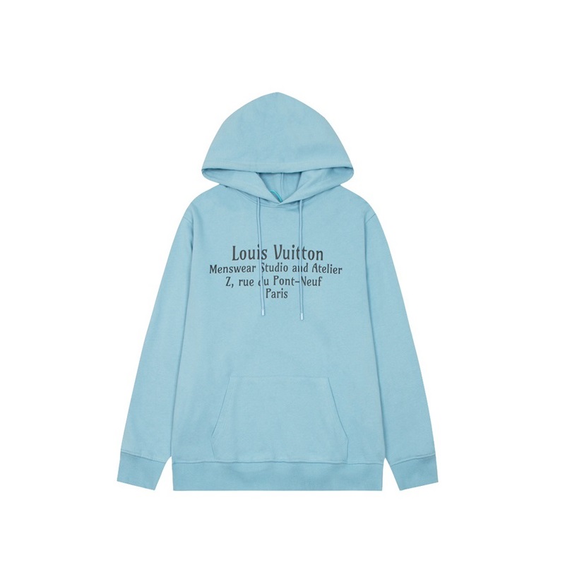ルイヴィトンメンズブルーフーディv150
