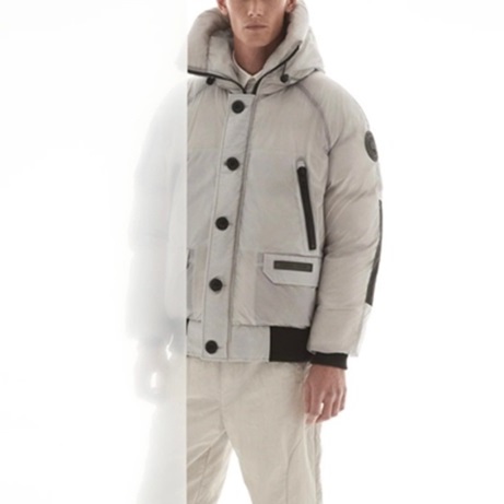 カナダグースユニセックスグレーダックダウンジャケットn404