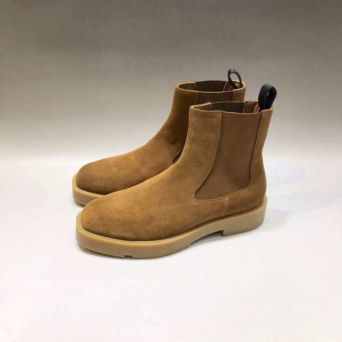 ジバンシィメンズキャメルアンケルブーツv0935