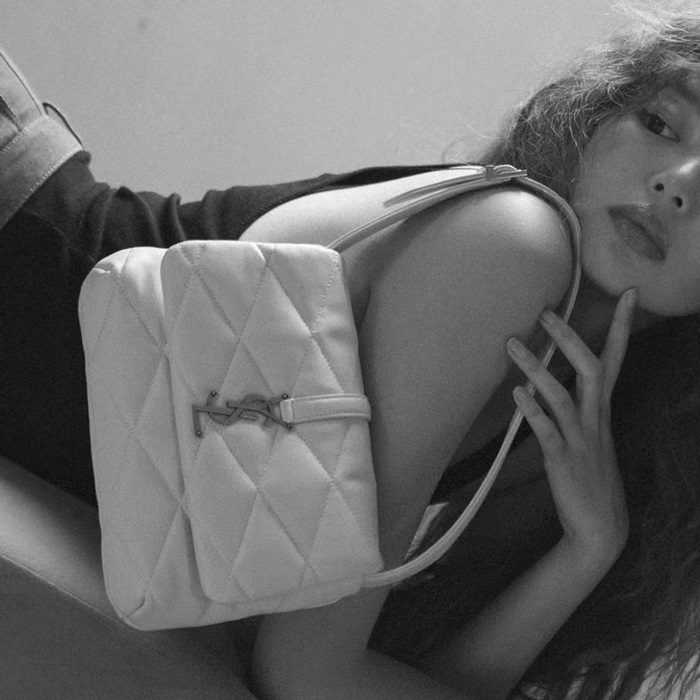 サンローランレディースイエローショルダーバッグl158