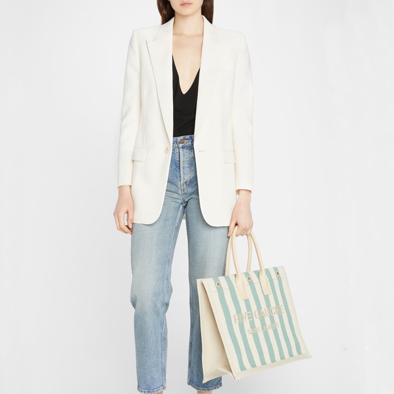 サンローランユニセックスブルートートバッグl181