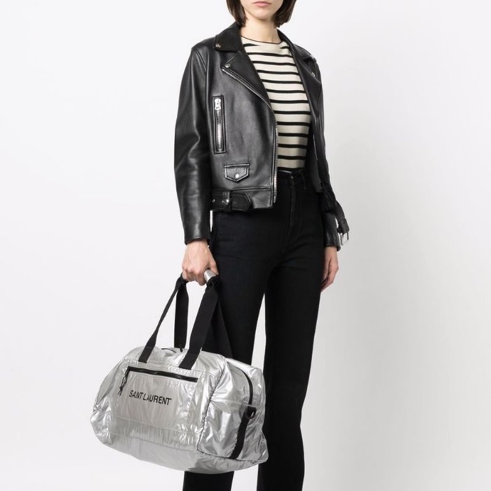 サンローランユニセックスシルバーキープオールl183