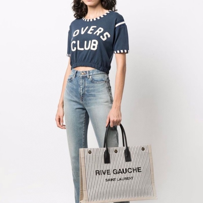 サンローランユニセックスベージュトートバッグl201