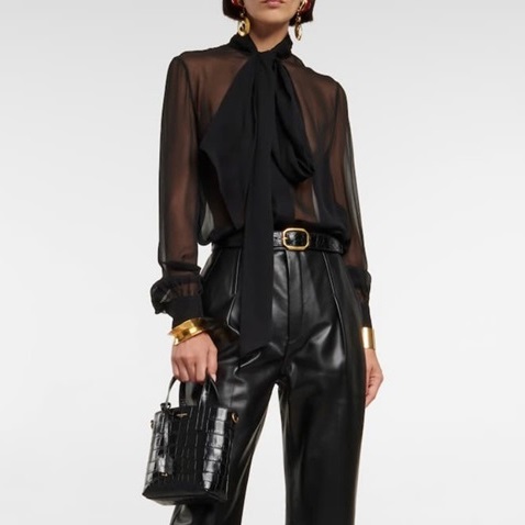 サンローランレディースエンボスクロコダイルトーショッパーl207