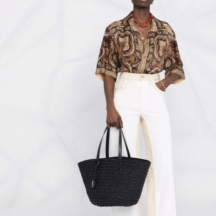 サンローランレディースブラックトートバッグl222