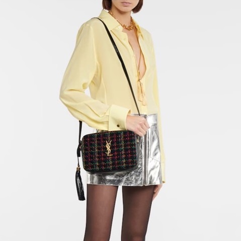 サンローランレディースブラックショルダーバッグl240