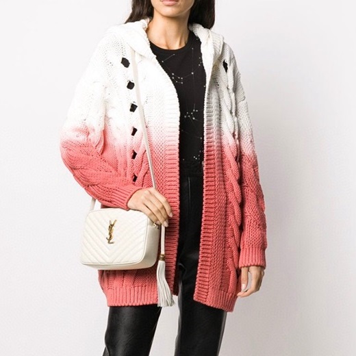 サンローランレディースホワイトショルダーバッグl254