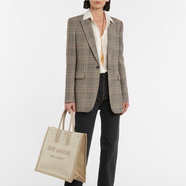 サンローランユニセックスベージュトートバッグl265