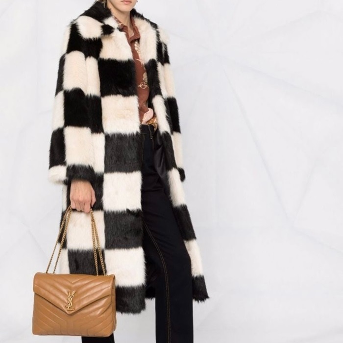 サンローランレディースキャメルショルダーバッグl280