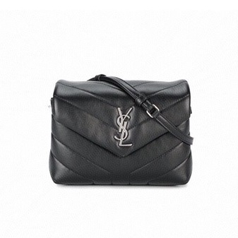 サンローランレディースブラッククロスバッグl298