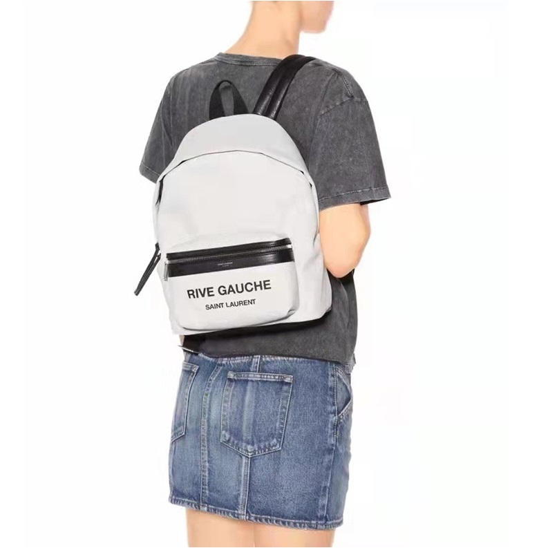 サンローランレディースホワイトバックパックl313