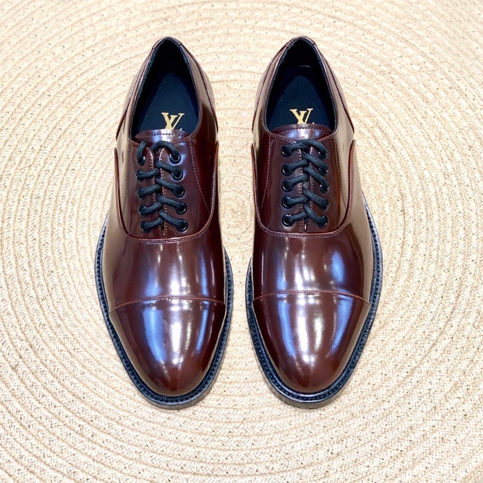 ルイヴィトンメンズブラウンオックスフォードシューズv173