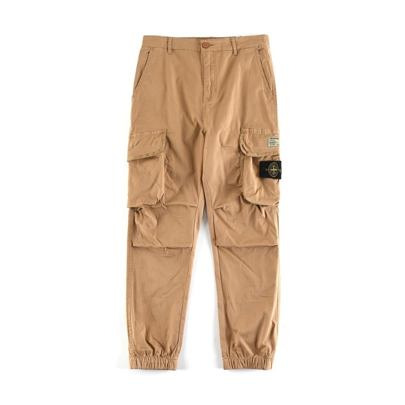 ストーンアイランドメンズキャメルパンツo0536