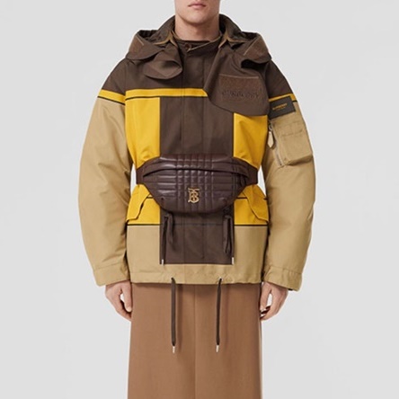 バーバリーメンズブラウンダウンジャケットu12