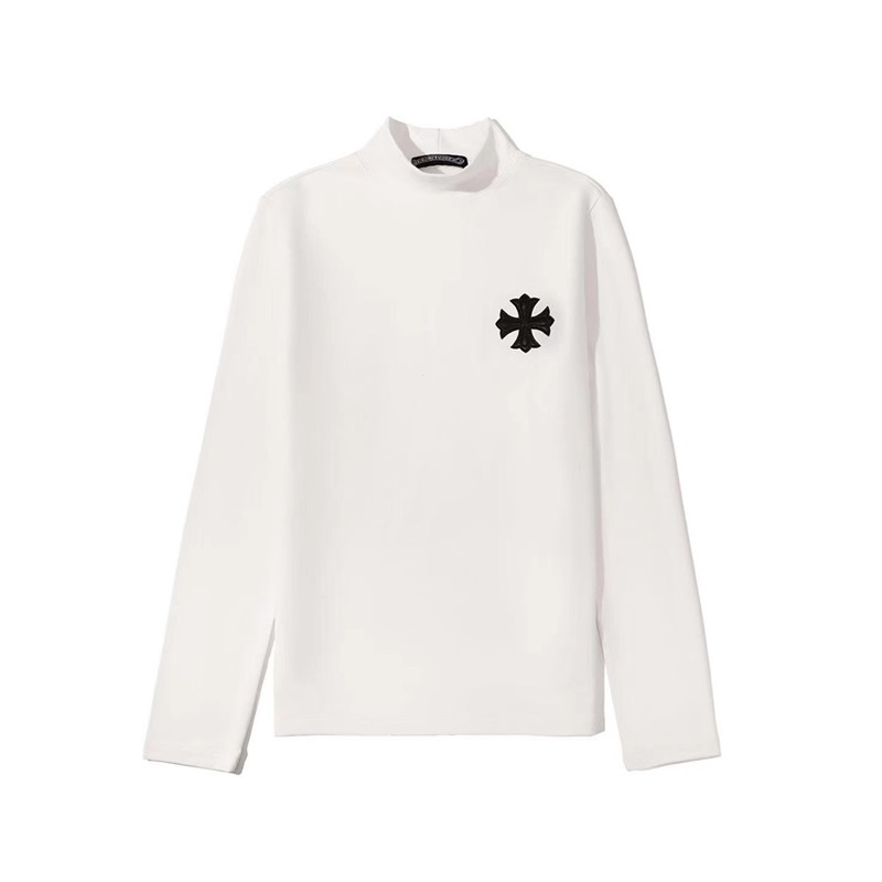 クロムハーツメンズホワイト長袖Tシャツr469