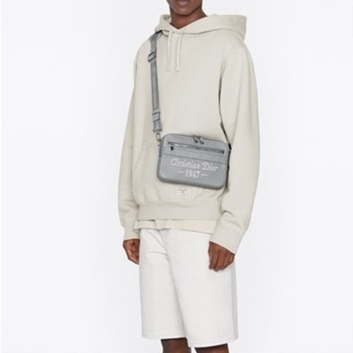 ディオールメンズグレークロスバッグi67