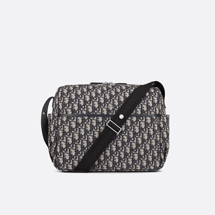 ディオールメンズブラックオブリーククロスバッグi79