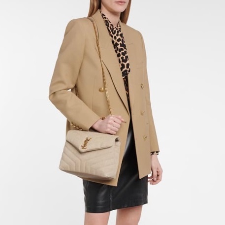 サンローランレディースベージュショルダーバッグl315