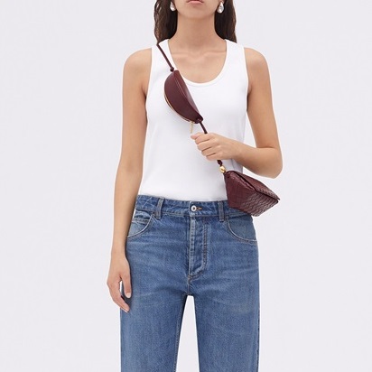 ボッテガヴェネタレディースブラウンサドルバッグv17