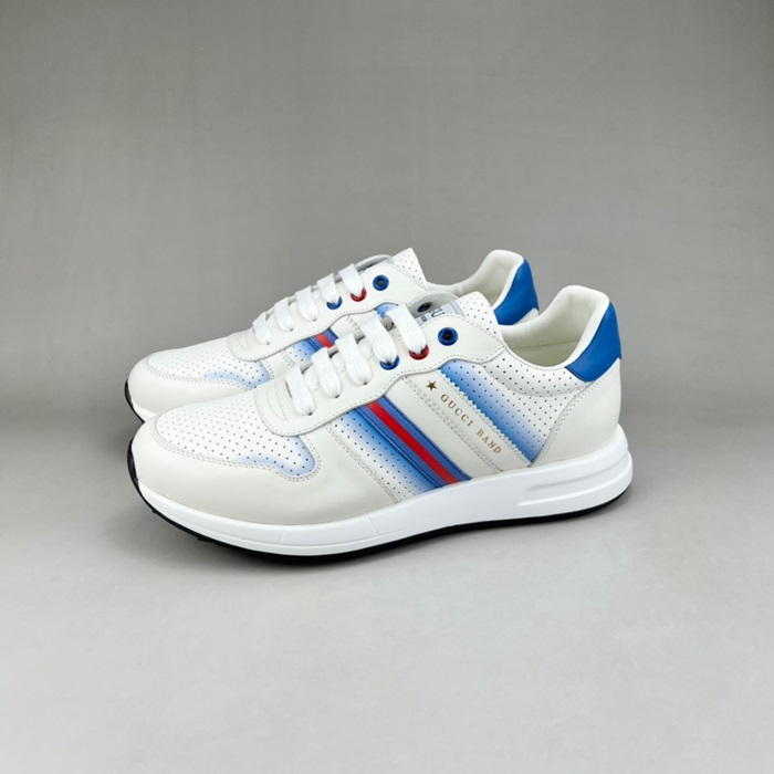 グッチメンズクラシックブルースニーカーu84