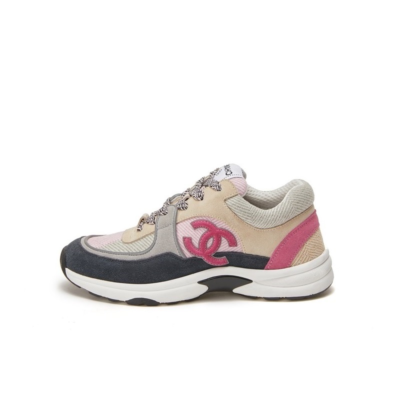 シャネルユニセックスピンクスニーカーh36