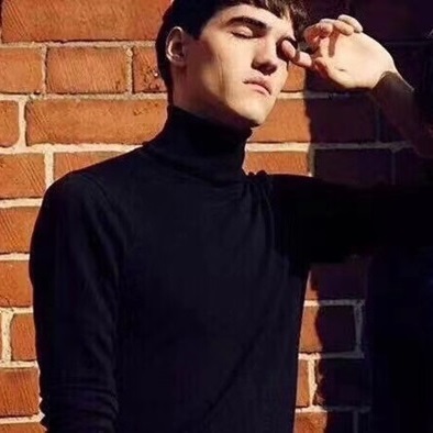 ディオールメンズブラックタートルネックセーターi122