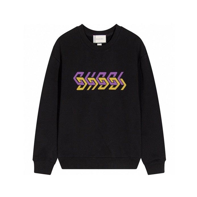 グッチメンズベーシックブラックスウェットシャツu89