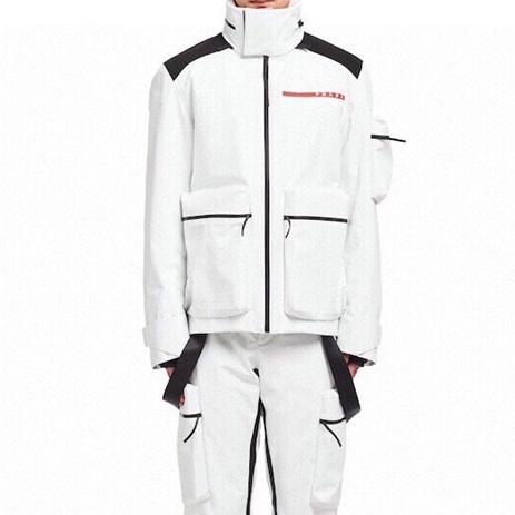 プラダユニセックスダウンホワイトジャケットr44