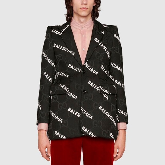 バレンシアガメンズブラックジャケットa15