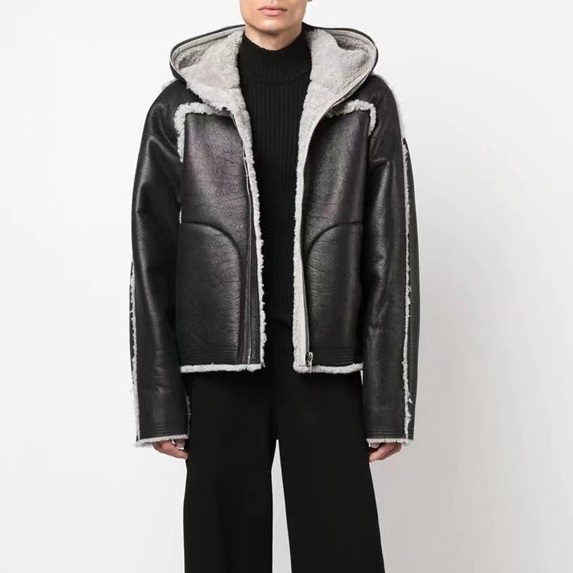 リックオウエンスメンズブラックジャケットc120