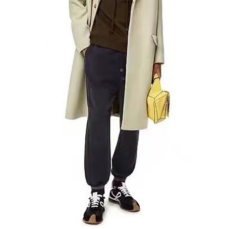 ロエベメンズカジュアルネイビーパンツe77