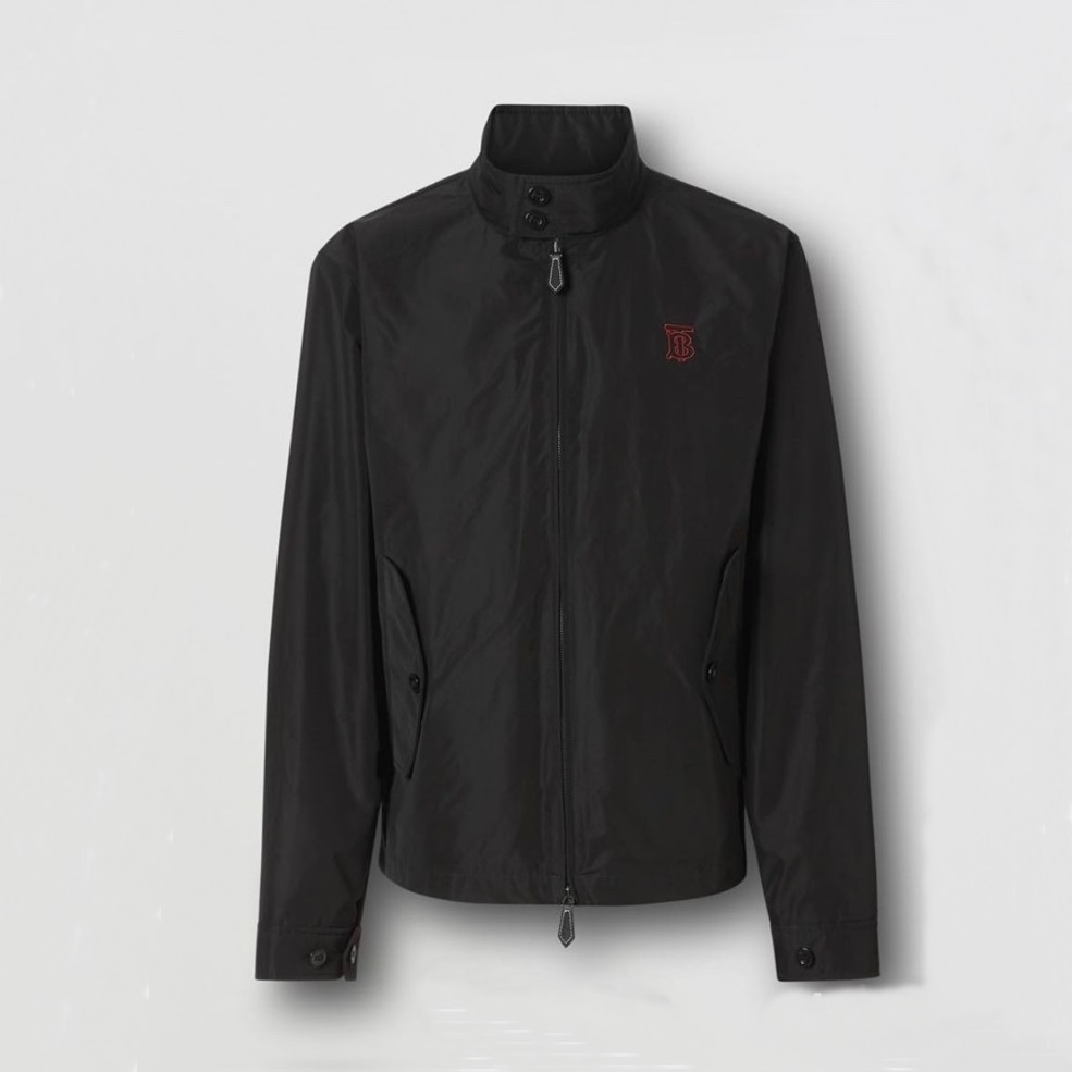 バーバリーメンズモダンブラックジャケットu36