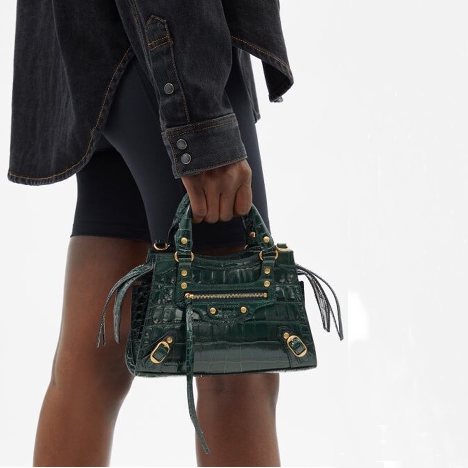 バレンシアガレディースグリーントートバッグa67