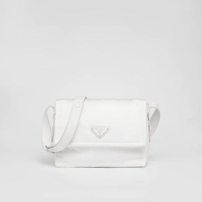 プラダレディースホワイトクロスバッグr94