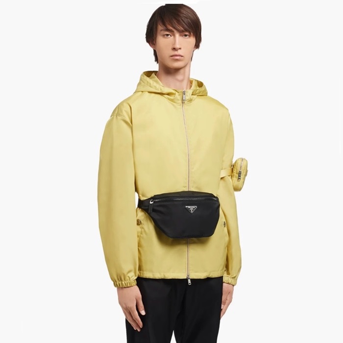 プラダメンズブラックヒップバッグ-r112