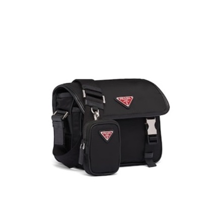 プラダメンズブラッククロスバッグr121
