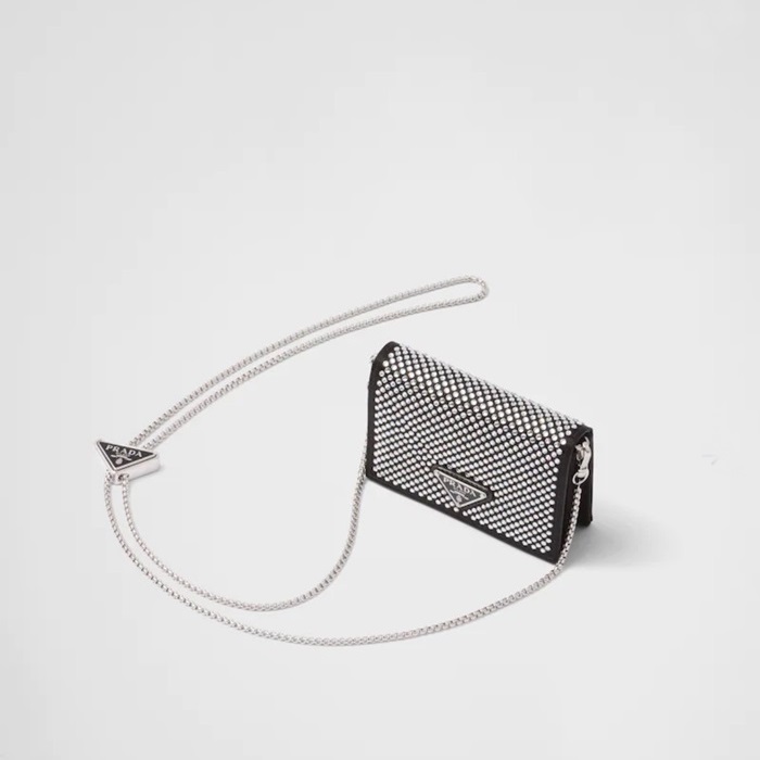 プラダレディースブラックミニバッグr133