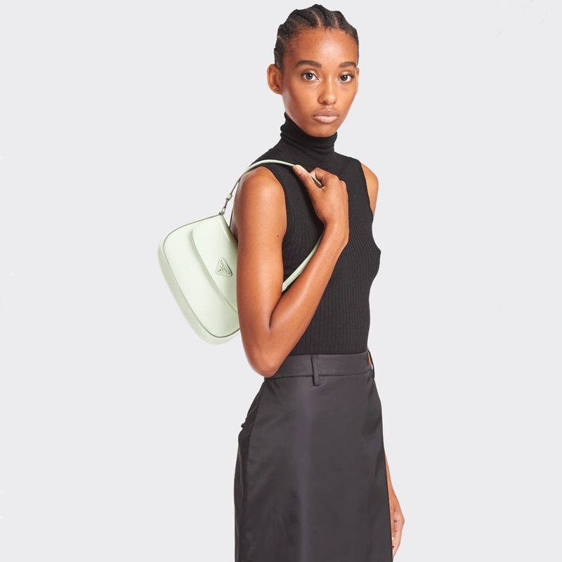 プラダレディースミントショルダーバッグr193