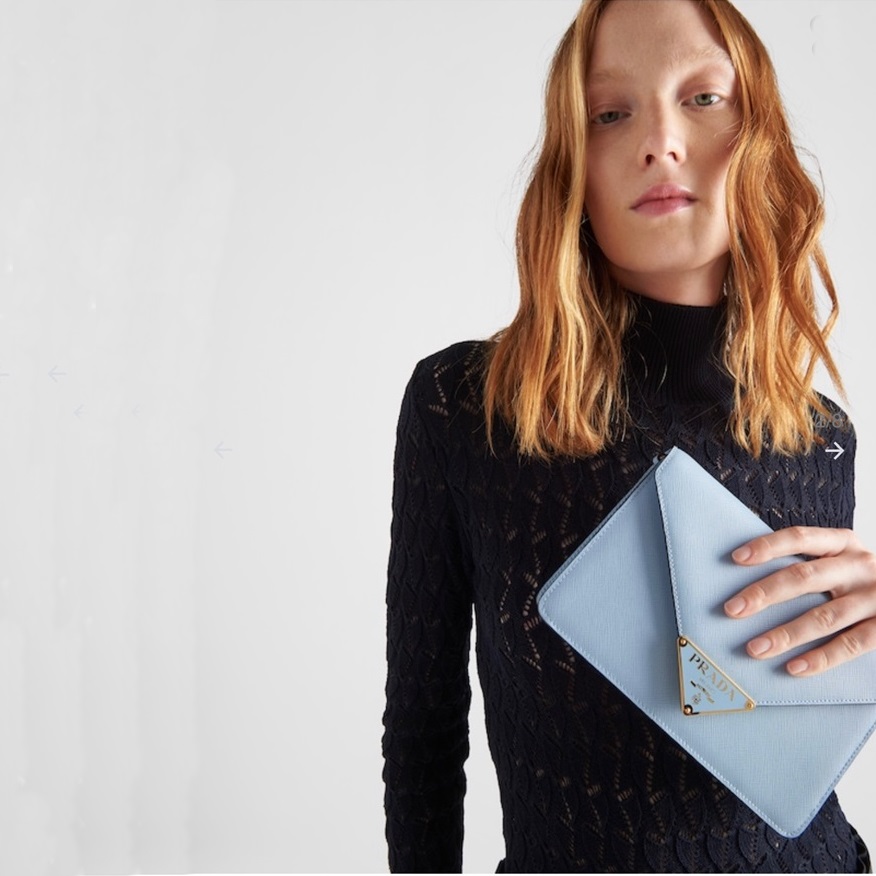 プラダレディースブルークロスバッグr207