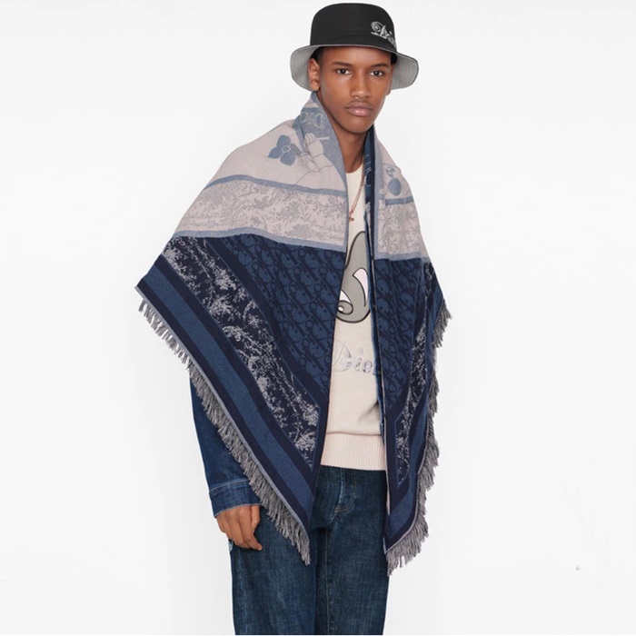 ディオールユニセックスネイビーニットi156