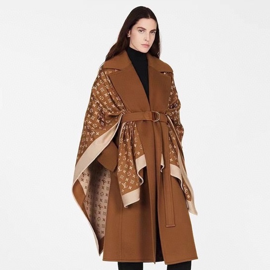 ルイヴィトンレディースキャメルポンチョv241