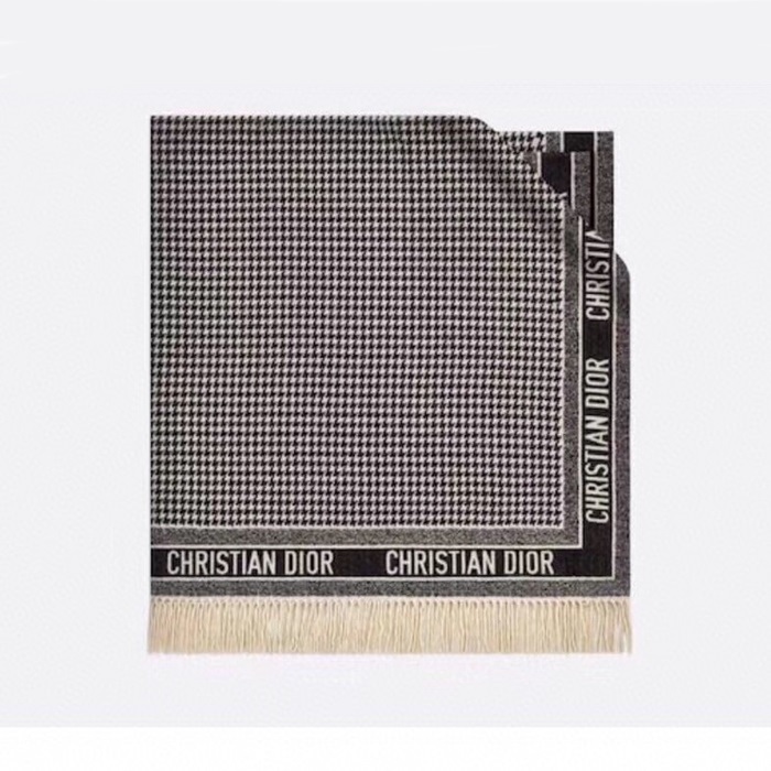 ディオールレディースブラックマフラーi159