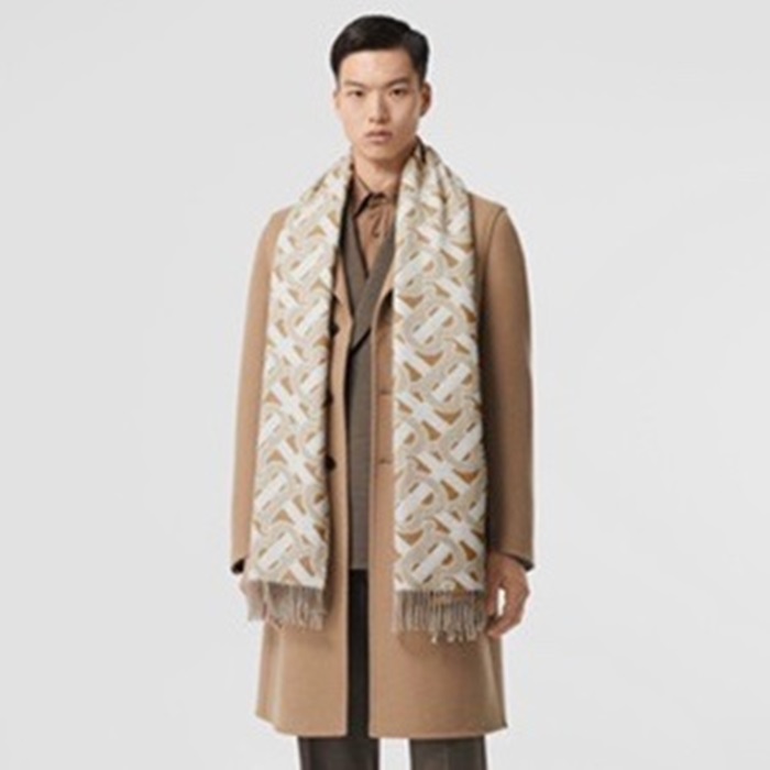 バーバリーメンズキャメルマフラーu43