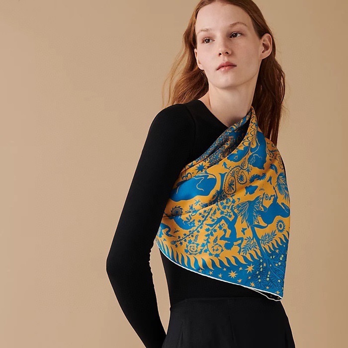 エルメスレディースブルーニットe41