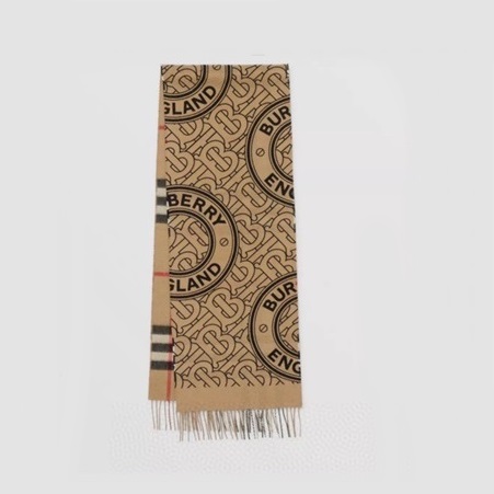 バーバリーユニセックスキャメルマフラーu46