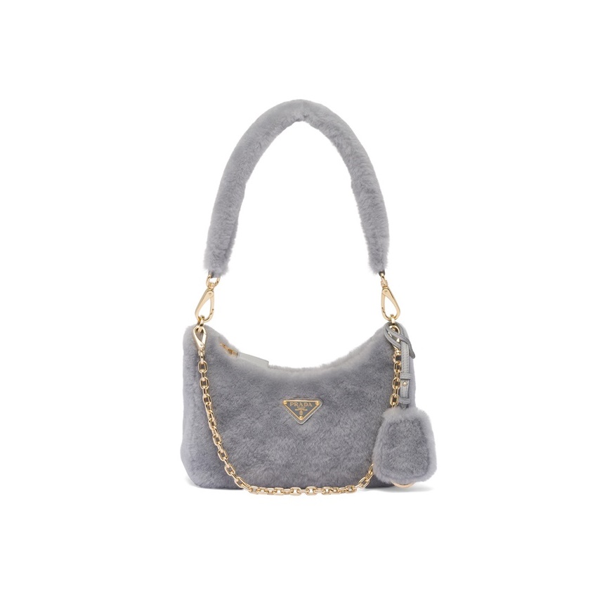 プラダレディースグレーハボバッグr221