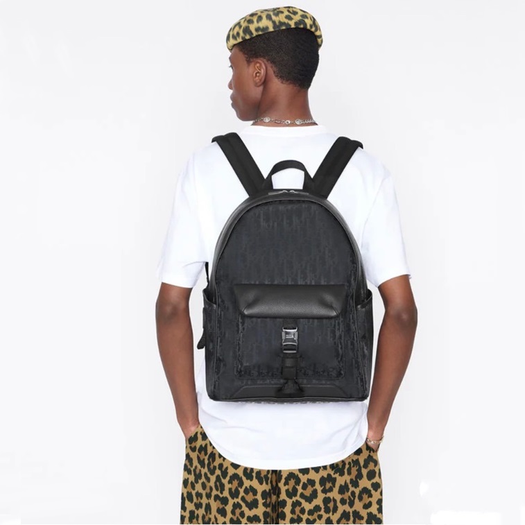 ディオールメンズオブリークブラックバックパックi169