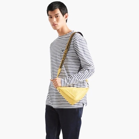 プラダメンズイエロークロスバッグr247