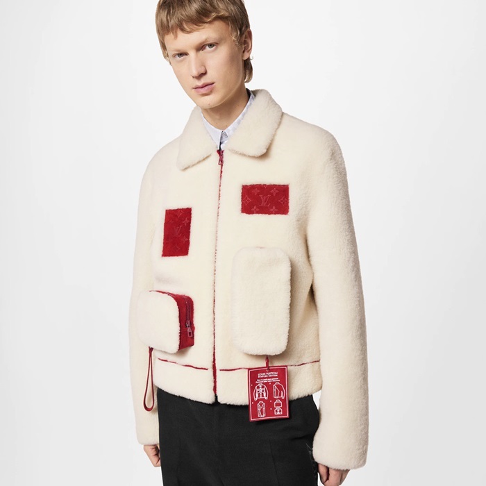 ルイヴィトンメンズホワイトジャケットv257